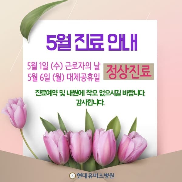 5월 근로자의 날, 대체공휴일 진료 안내 사진 1